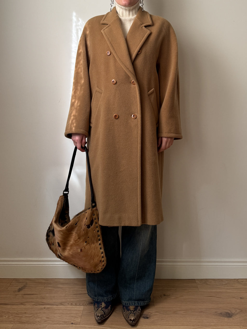 Marella pure wool camel coat