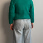 Wool and mohair green cardigan