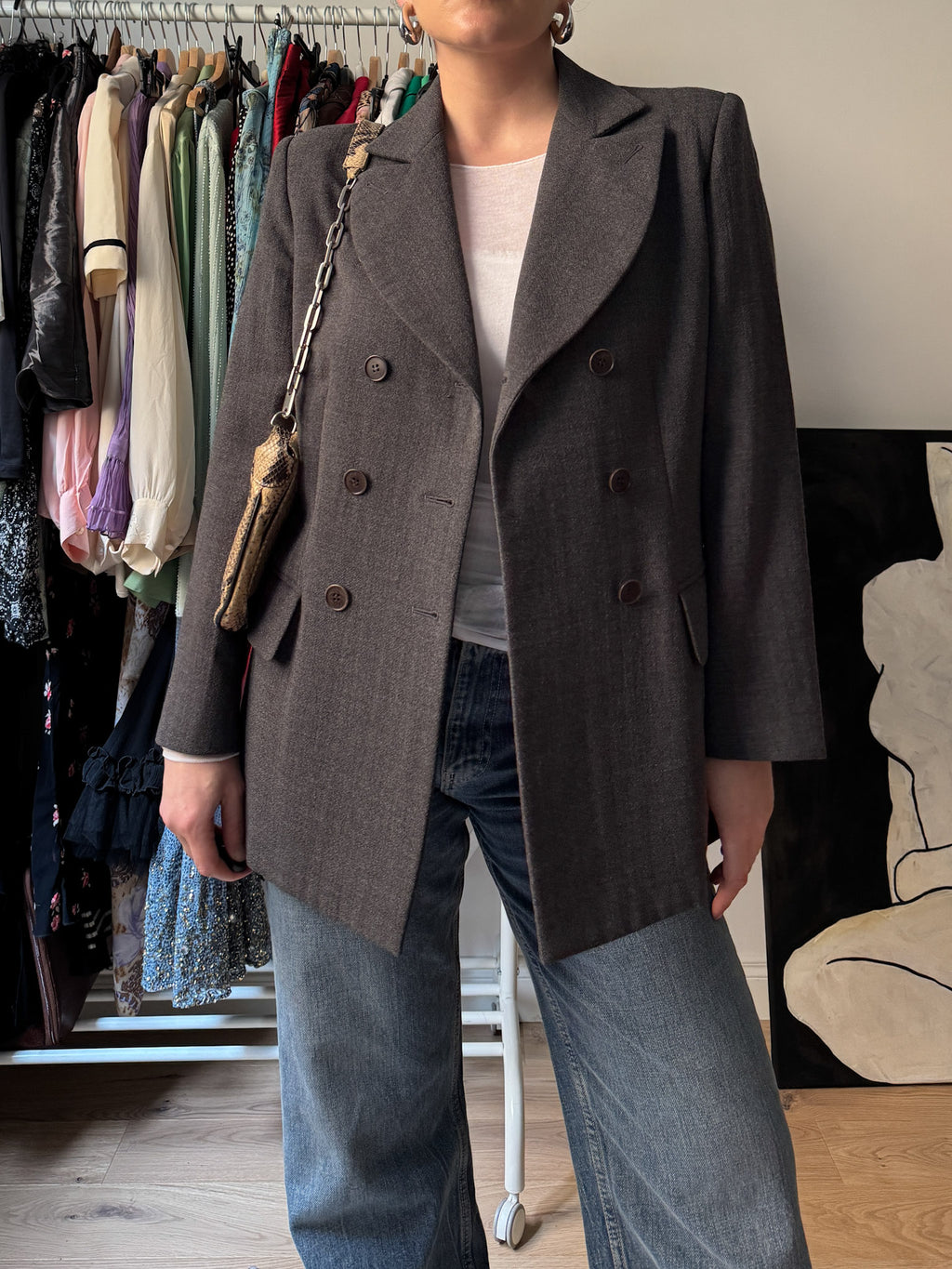 Pure wool grey blazer