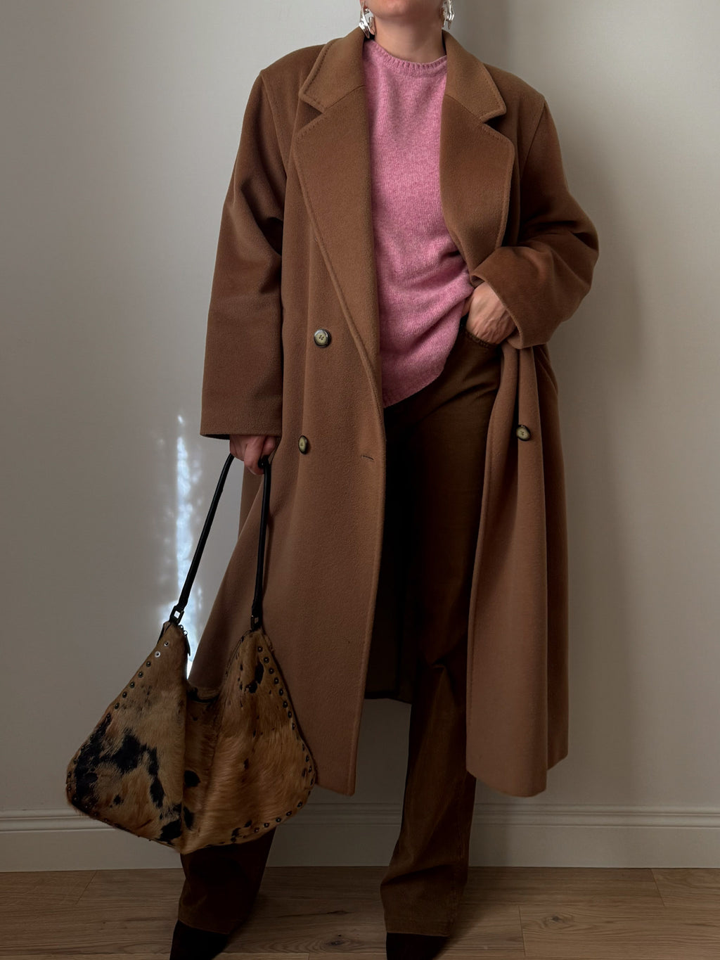 Piacenza pure wool  camel coat
