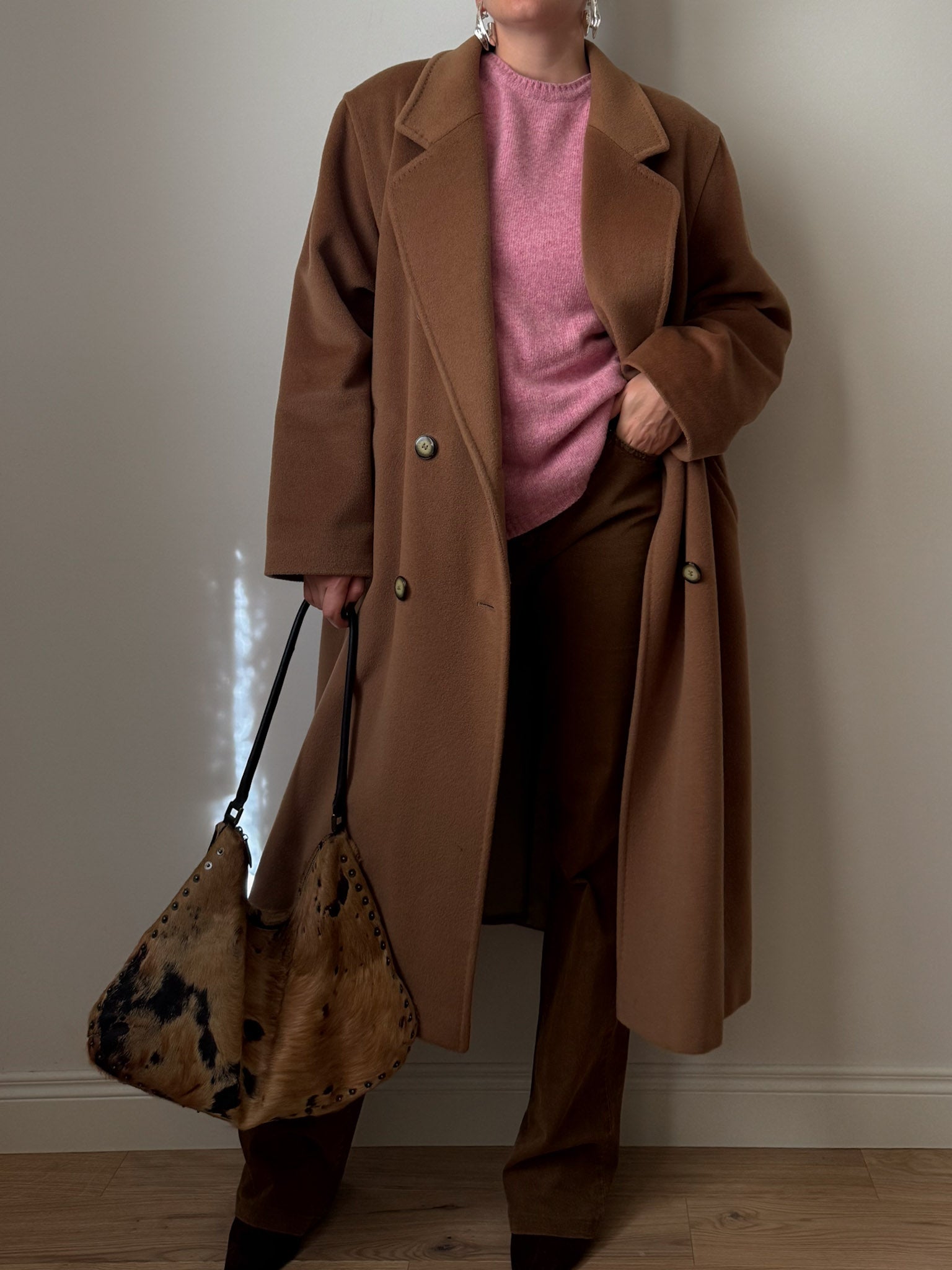 Piacenza pure wool  camel coat