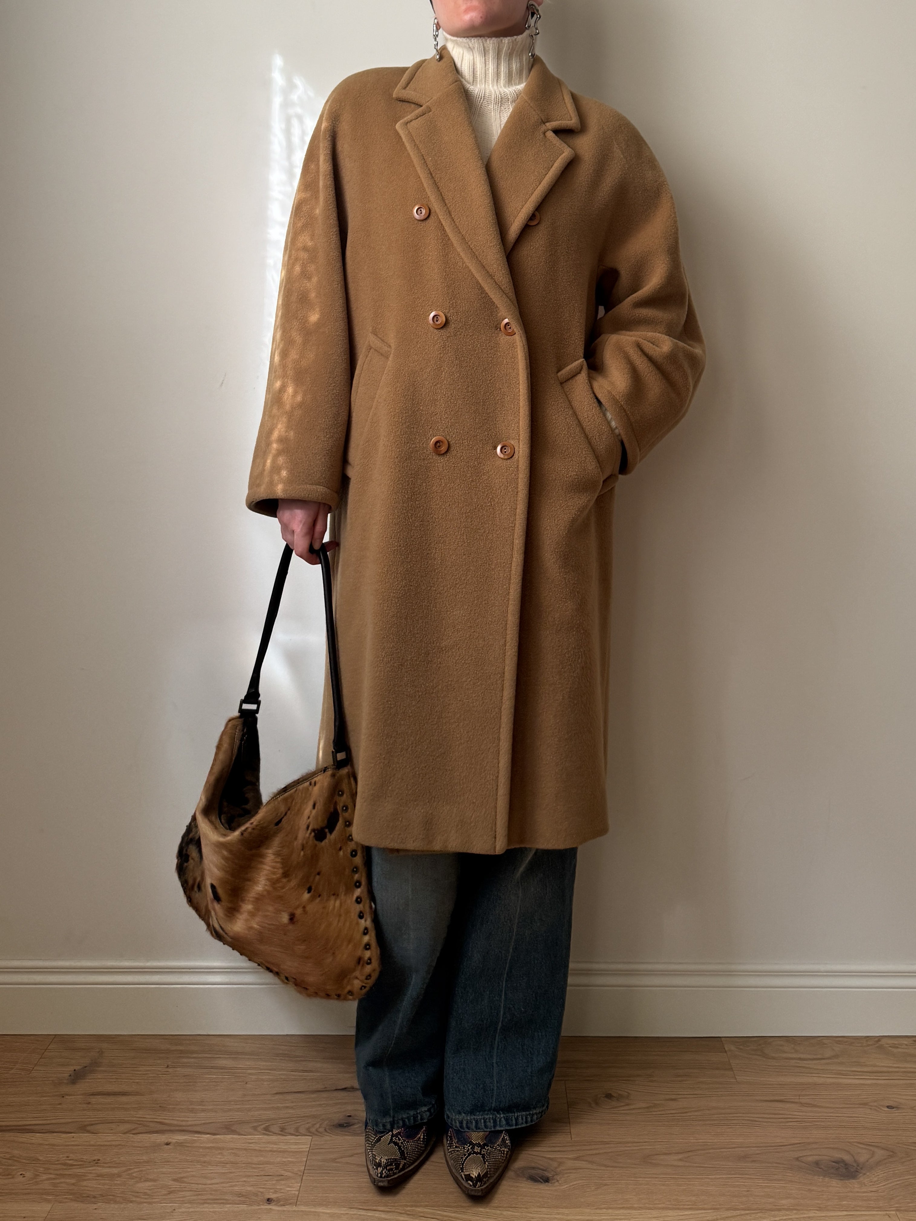 Marella pure wool camel coat