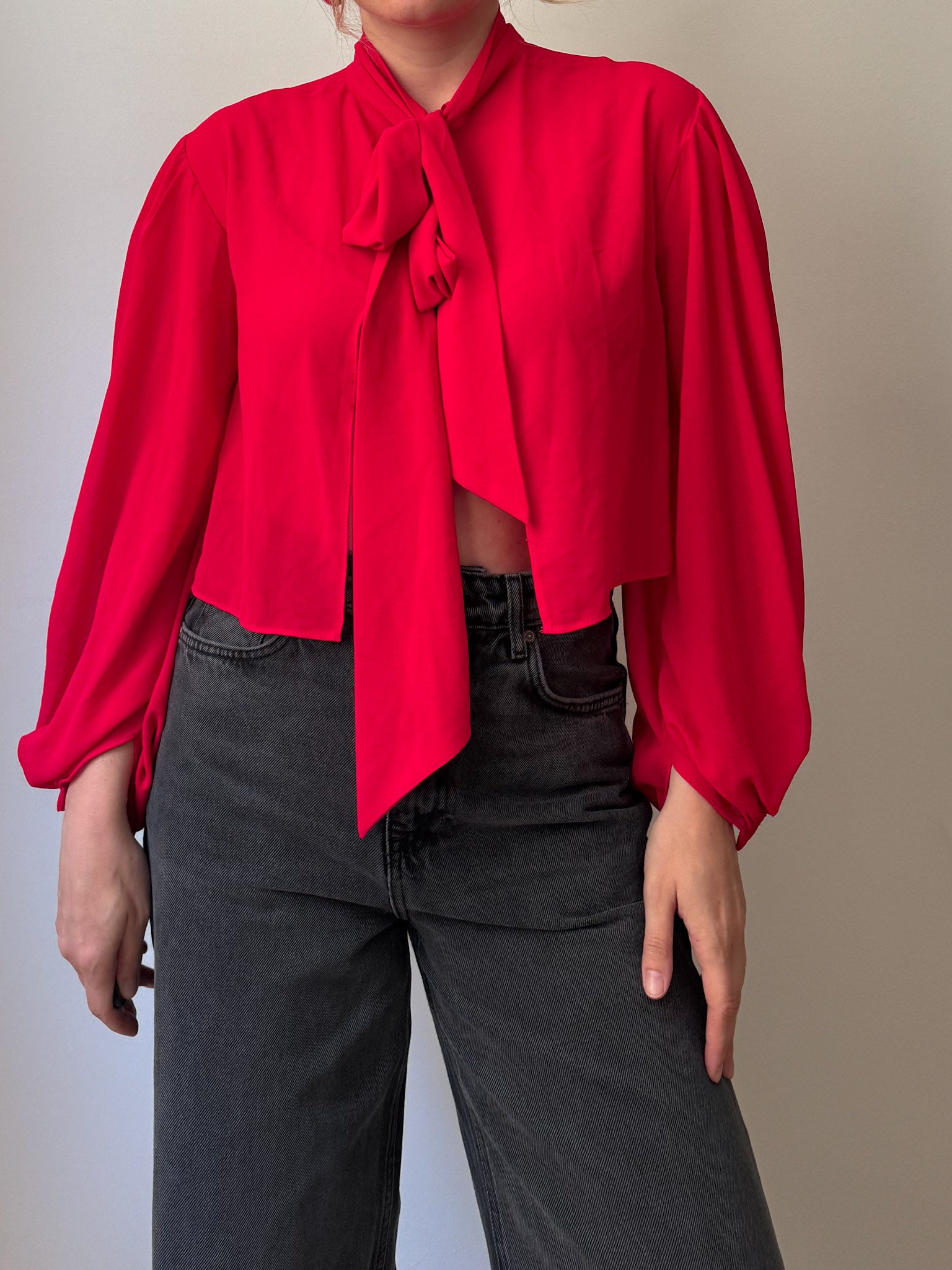 Viscose strawberry blouse