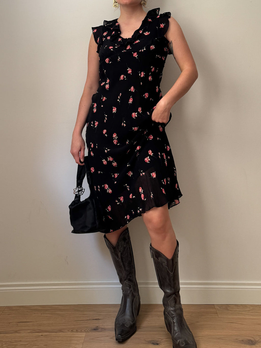 Viscose floral dress