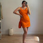 Calvin Klein orange mini dress