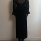 Velvet black long dress