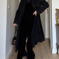 Virgin wool black coat