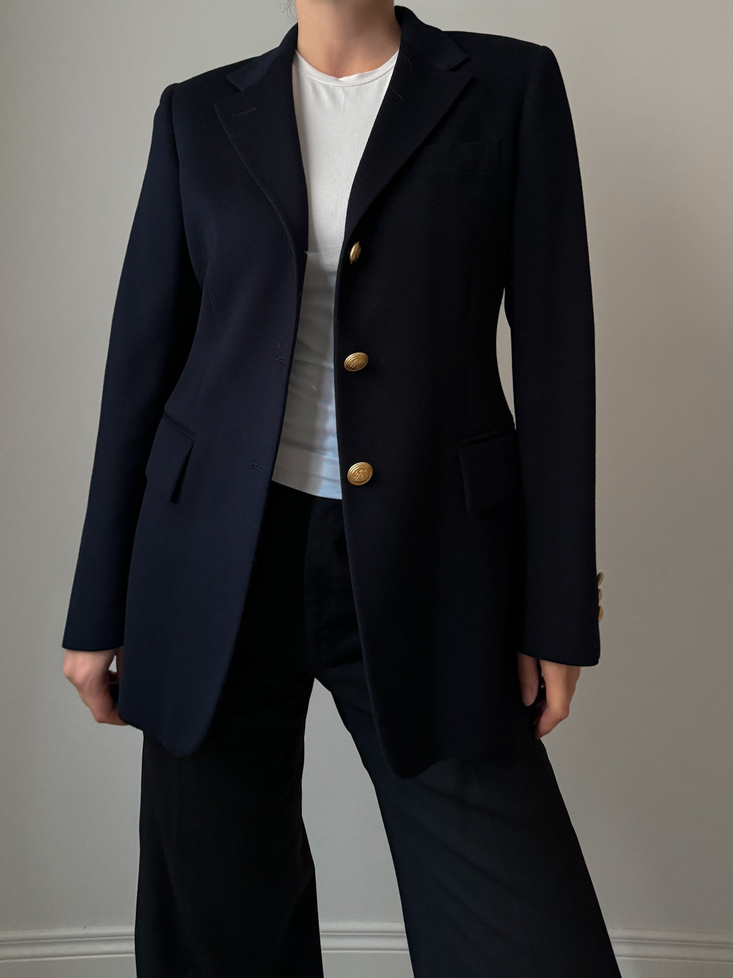 Aquascutum/Loro Piana blue blazer