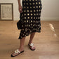 Pure viscose pois skirt