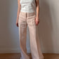 Pure linen pink pants