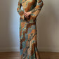 Pure silk long dress