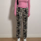 Velvet animalier pants