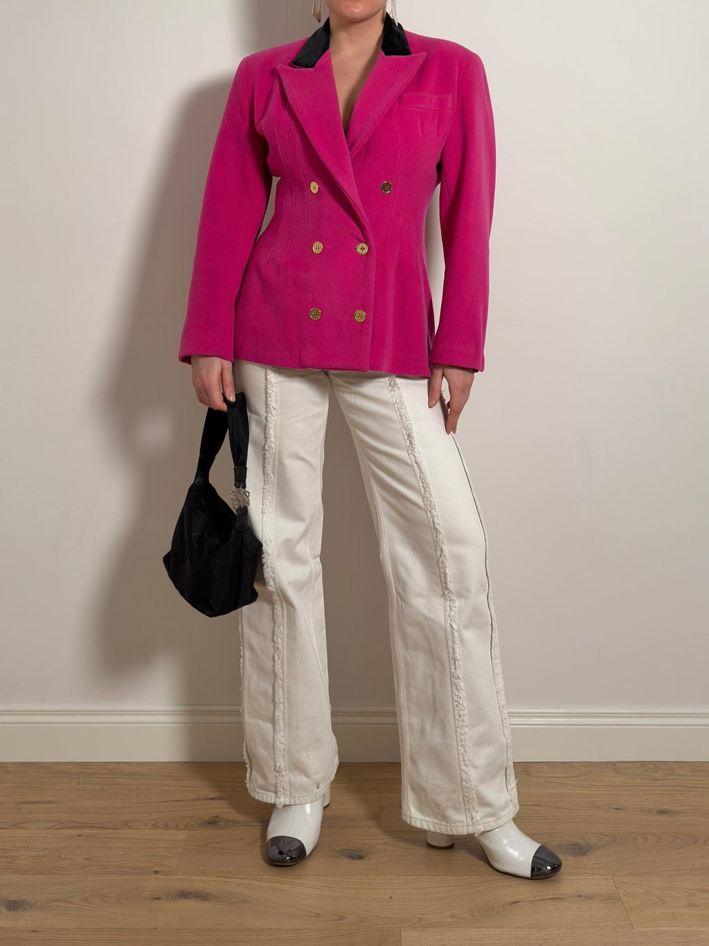 Pure wool cyclamen blazer