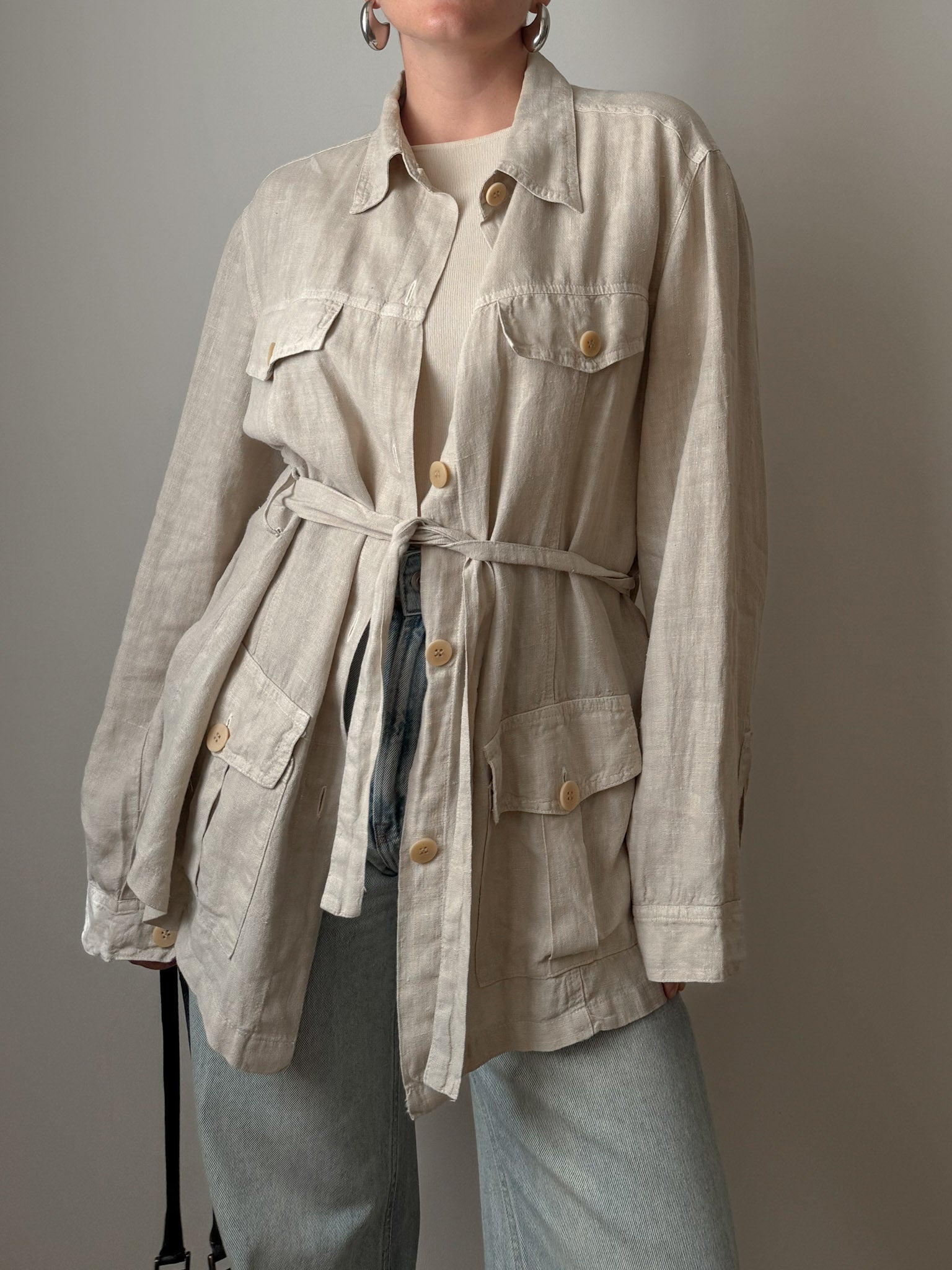 Pure linen sand saharan