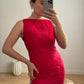 Embroidered strawberry dress