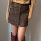Wool pied de poule skirt