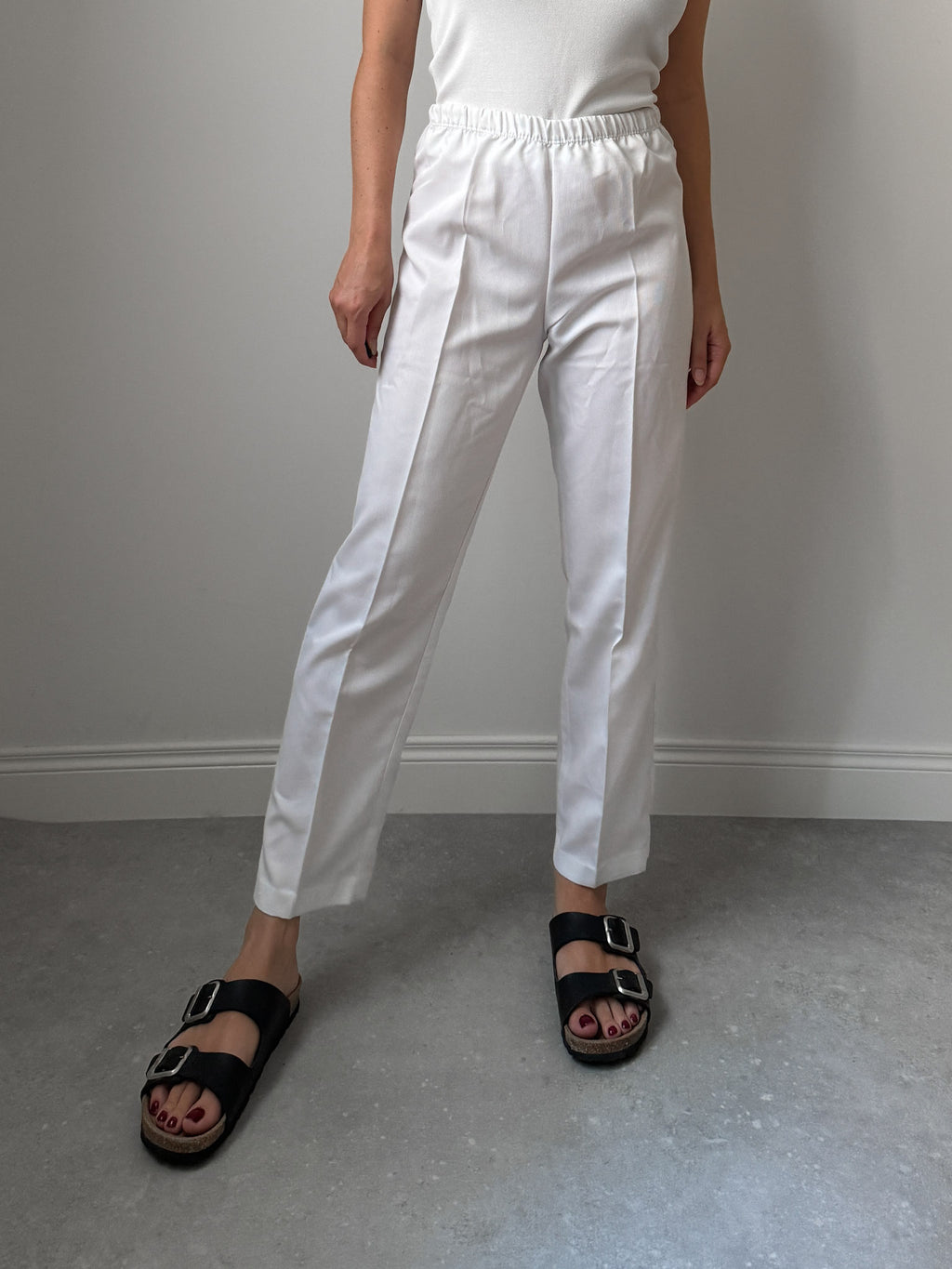 Pure cotton white pants
