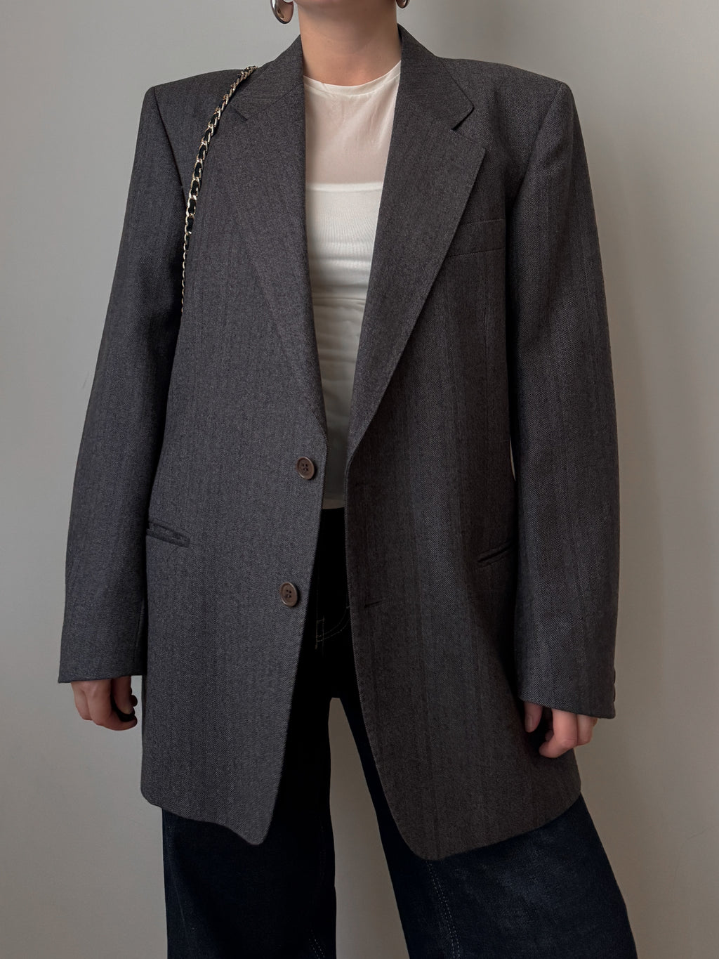 Pure wool grey blazer