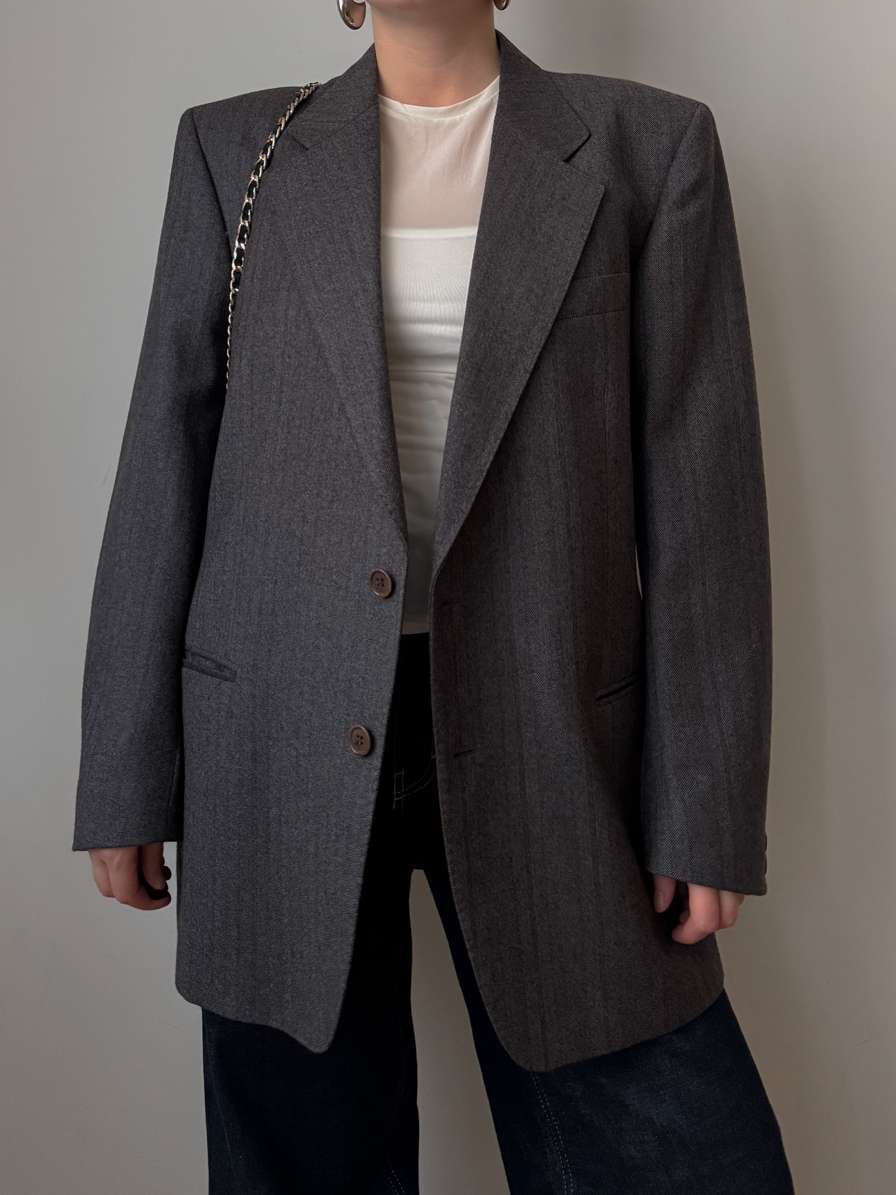 Pure wool grey blazer