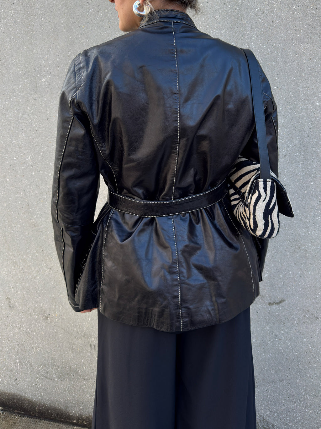 Genuin leather black jacket