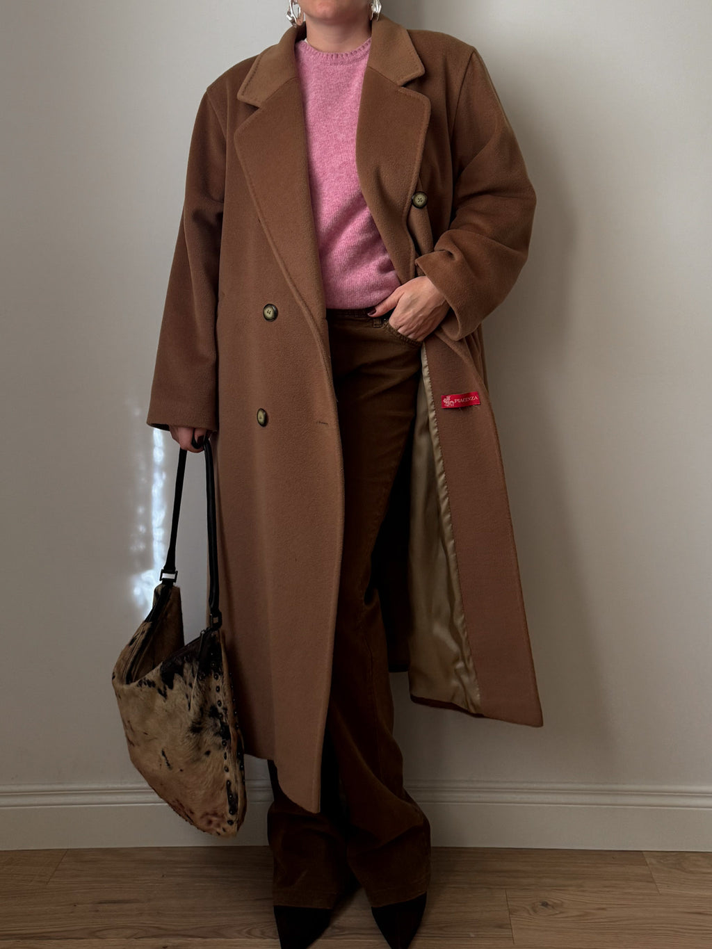 Piacenza pure wool  camel coat