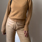 Ballantyne pure cashmere camel turtleneck