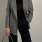 Pure wool black and white blazer