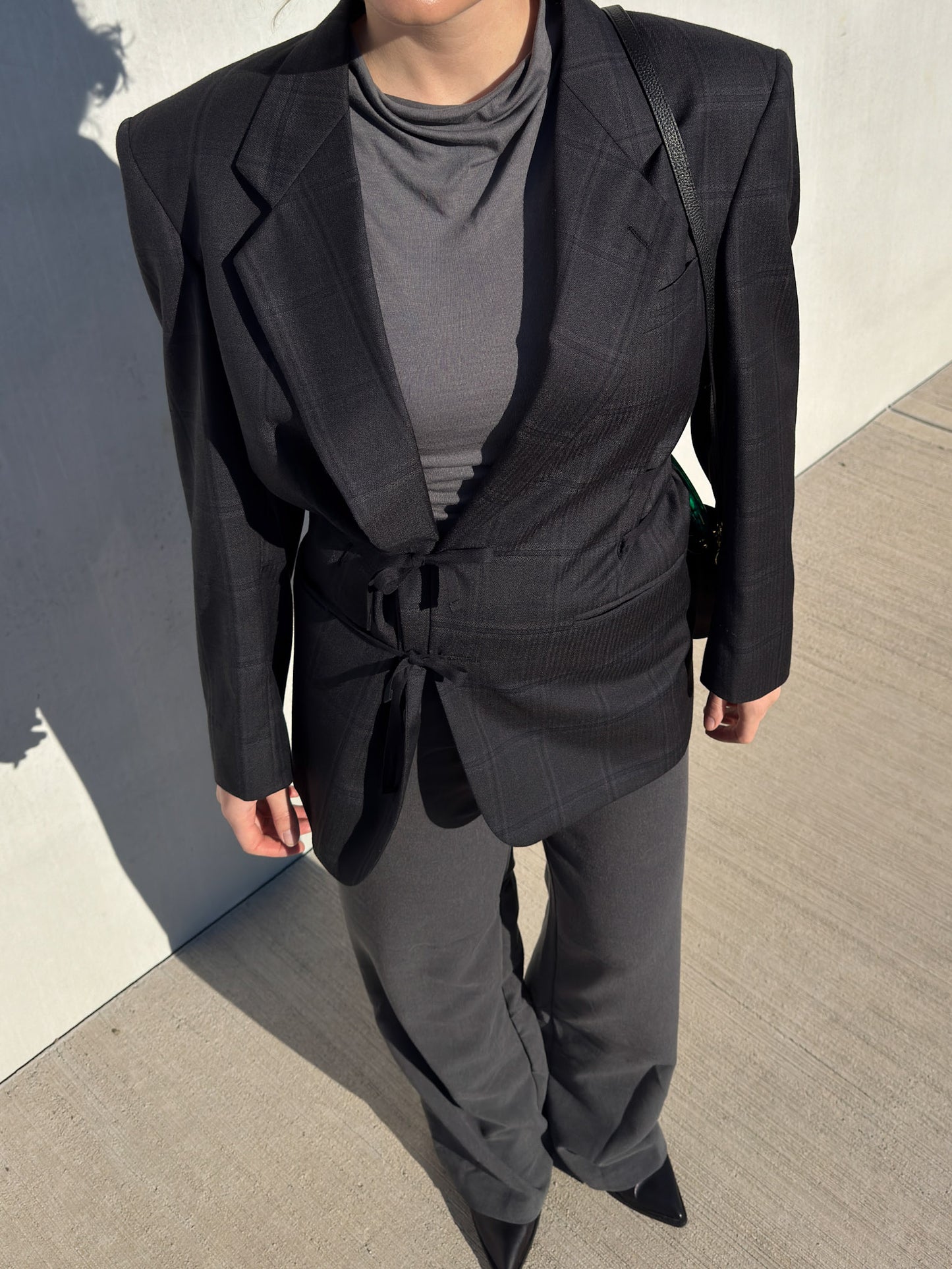 Brando check athracite wool (Marzotto)