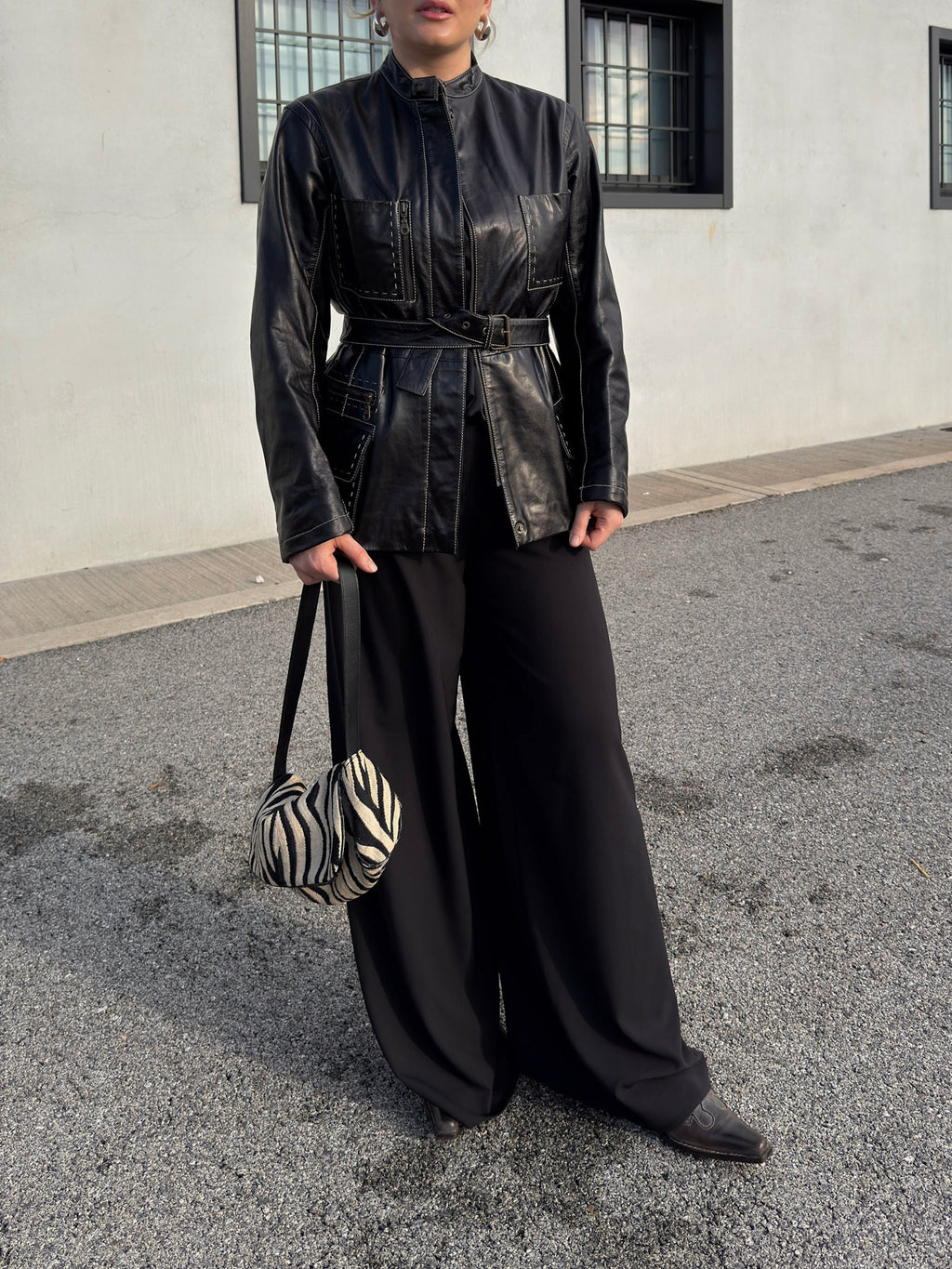 Genuin leather black jacket