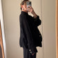 Pure linen black jacket