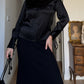 Pure silk black shirt
