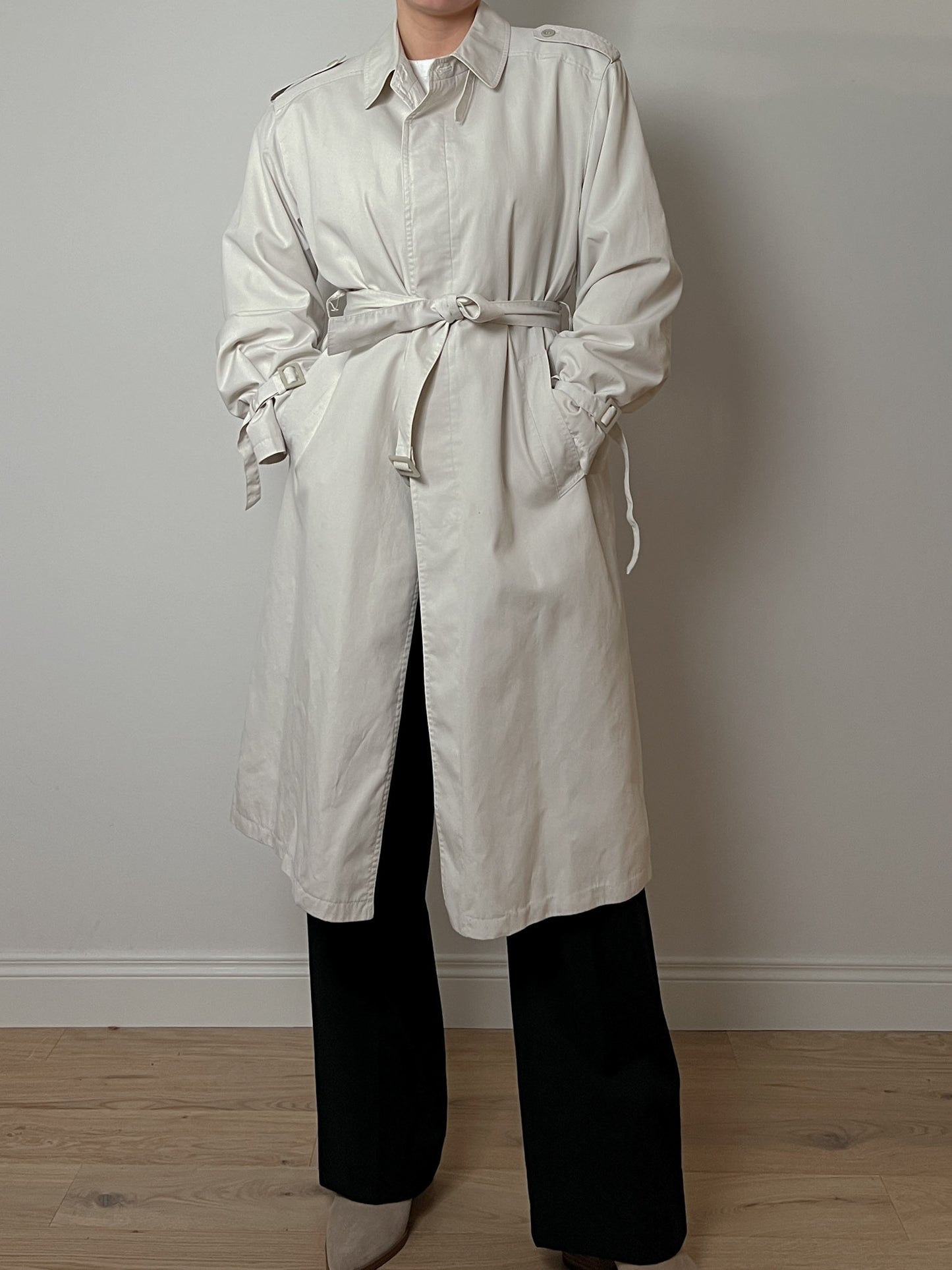 Classic ice trench coat