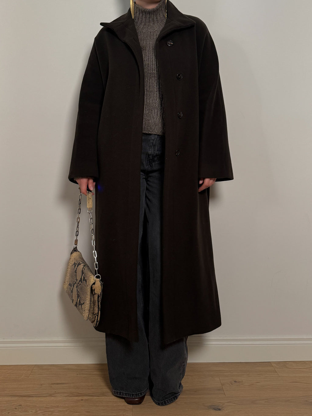 Wool and cashmere fondant coat