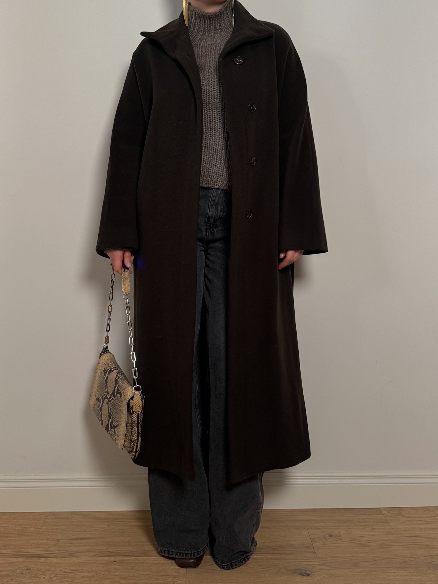 Wool and cashmere fondant coat
