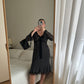 Pure silk pois dress
