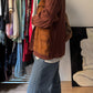 Wool and suede caramel jacket