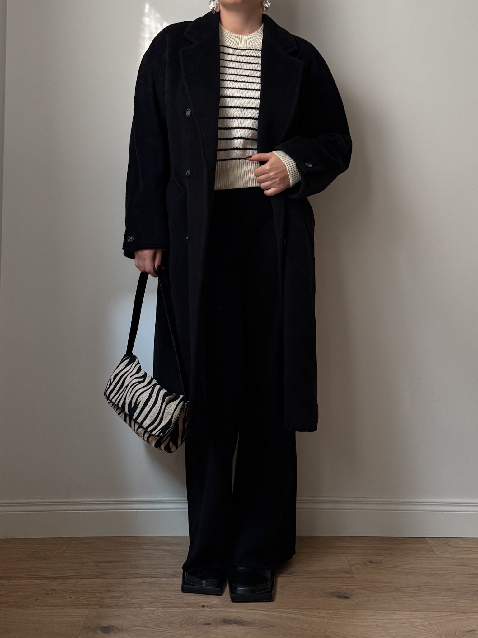 Max Mara 101801 black coat