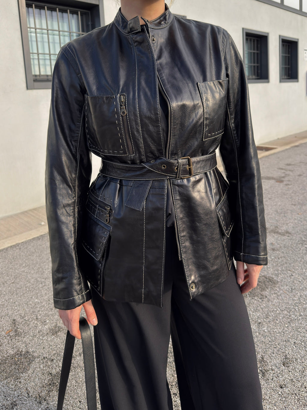 Genuin leather black jacket