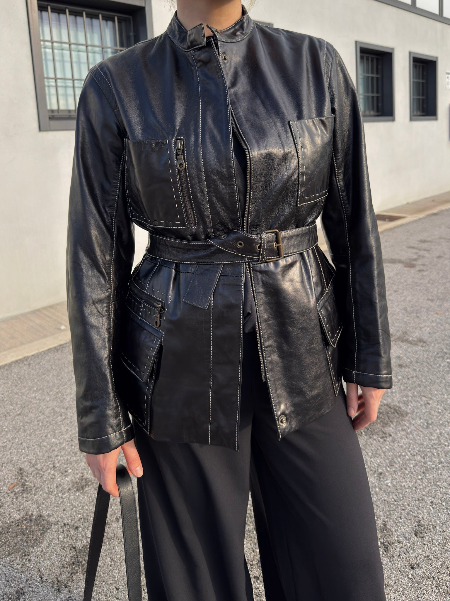 Genuin leather black jacket