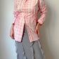 Isotta check pink cotton