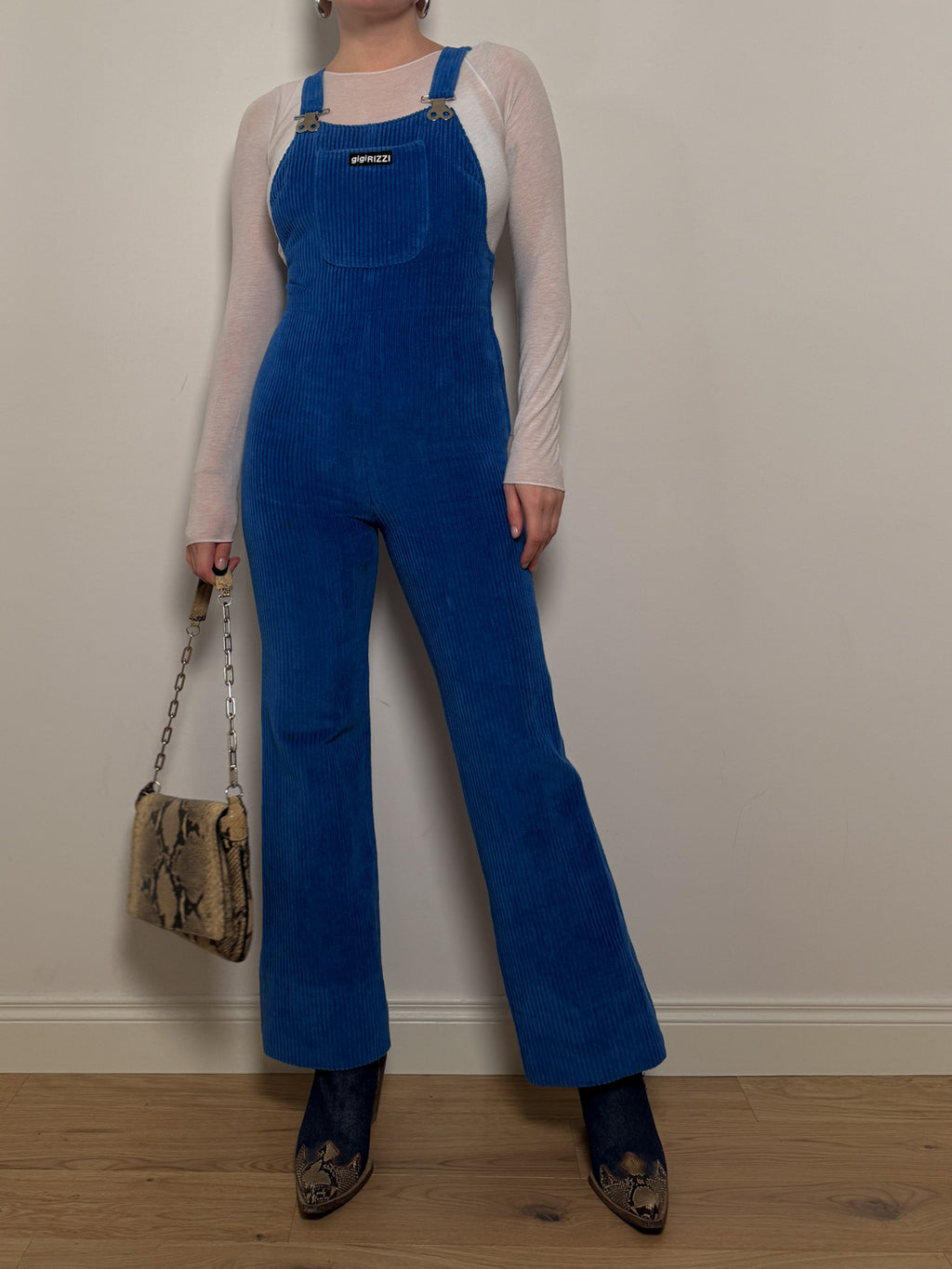 Gigi rizzi blue overalls