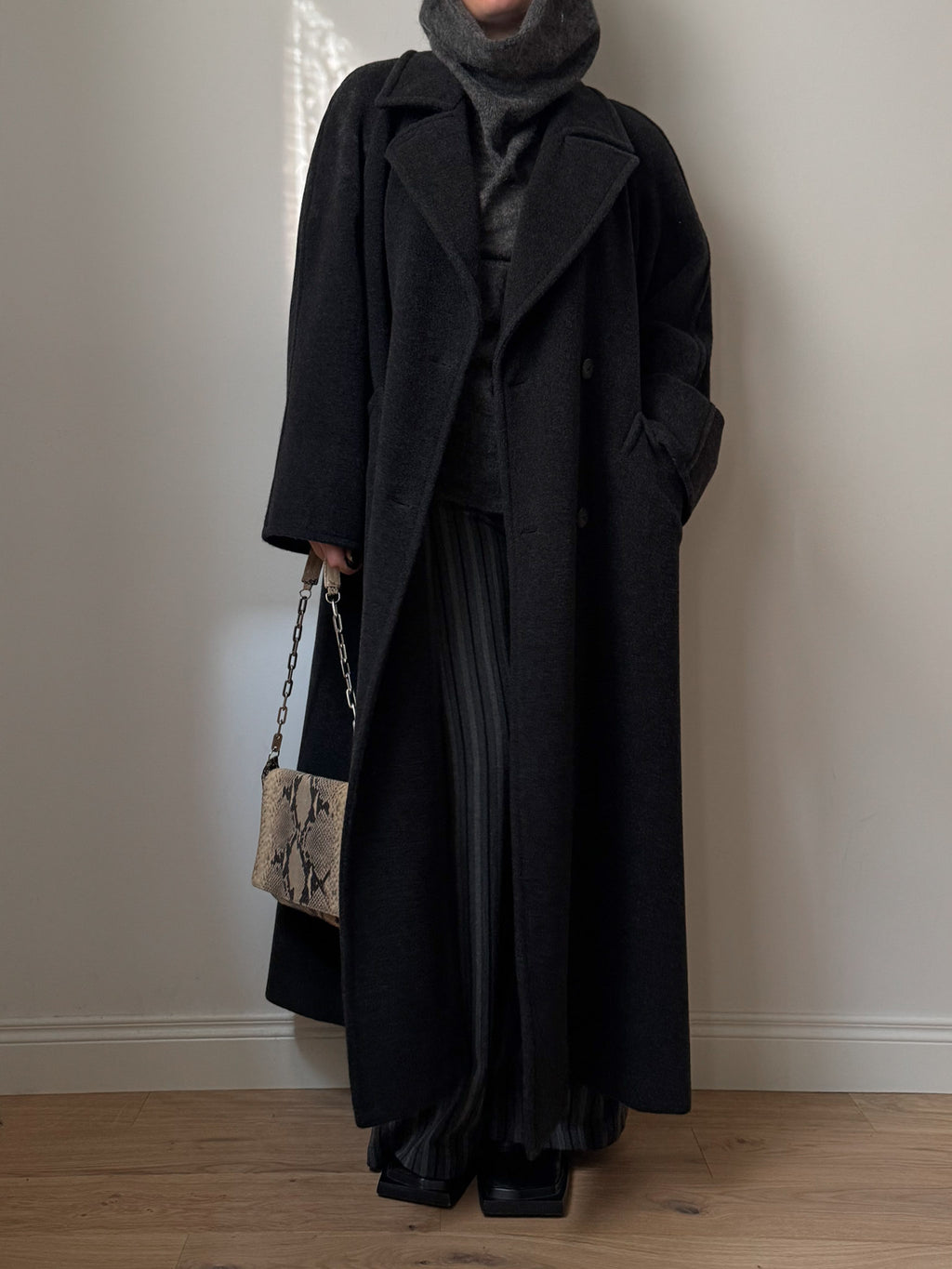 Marella pure wool anthracite coat