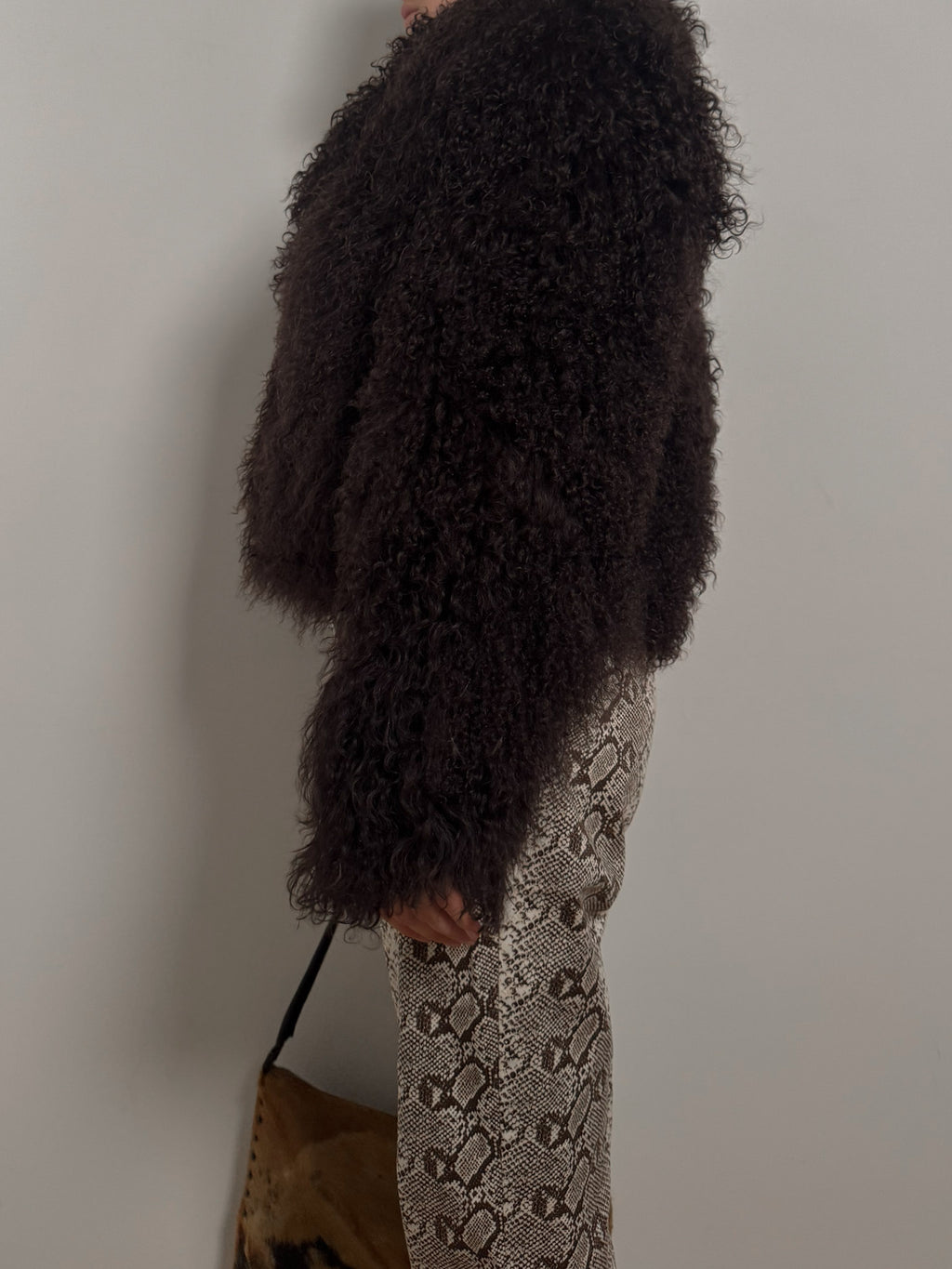 Mongolian café fur jacket