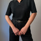 Pure viscose black polo