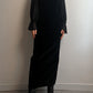 Velvet black long dress