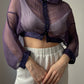 Seventy pure silk purple blouse