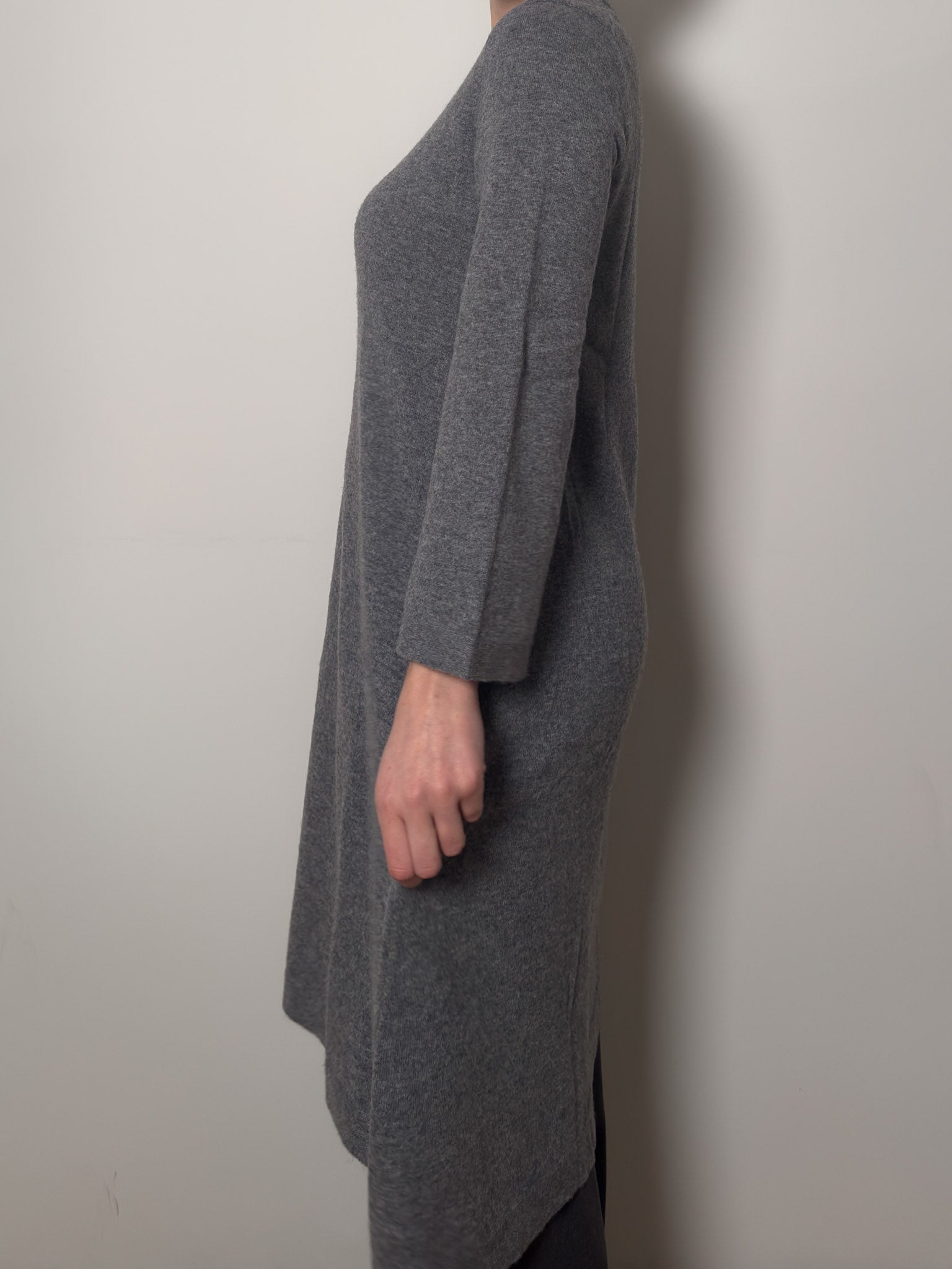 Pure wool grey dress