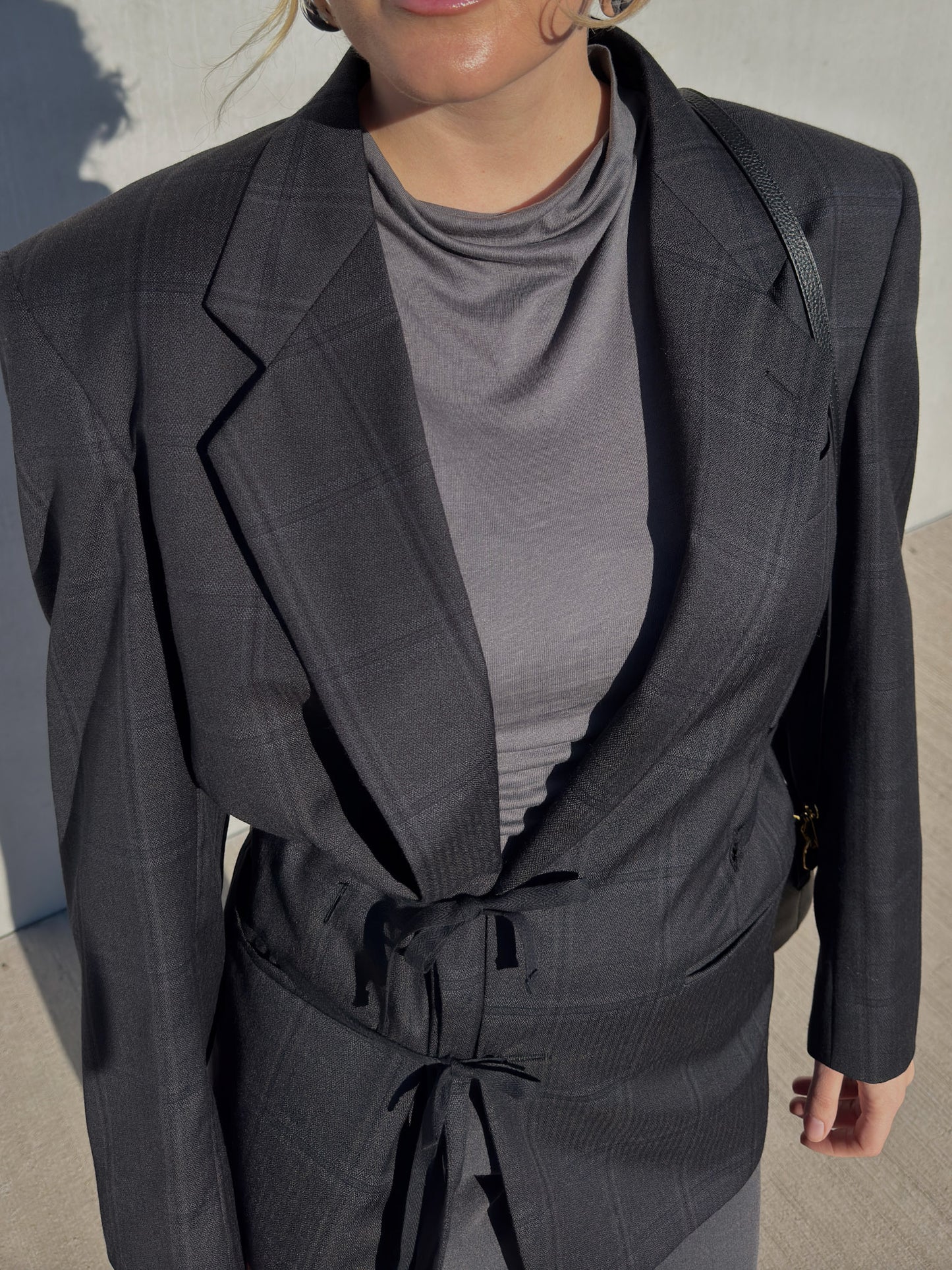 Brando check athracite wool (Marzotto)