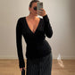 Viscose black cardigan