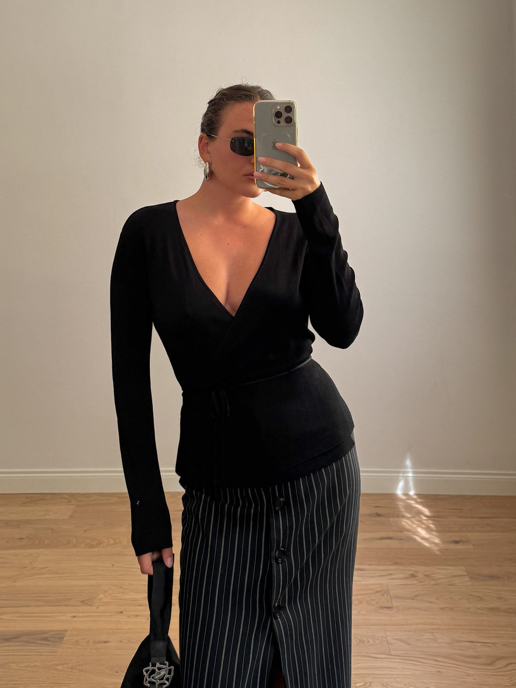 Viscose black cardigan